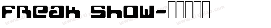 Freak Show字体转换